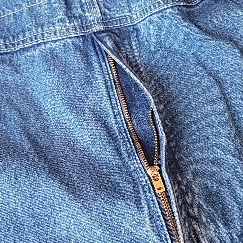 carhartt Men Vintage Workwear Overalls Loose Fit Carpenter Blue Jean 42x32 EUC - Picture 6 of 16